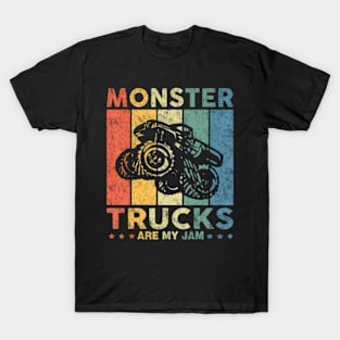 Monster Truck Car For Birthday Boy Toddlers Youth  Adults T-Shirt